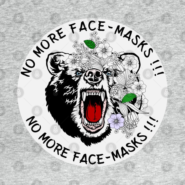 no more face masks (white Circle) by Coron na na 